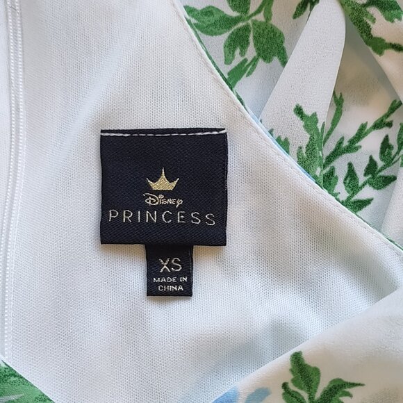 Disney Princess Faux Wrap Floral Dress Hi-Low Ruffles Fairy Whimsy Size XS - Picture 12 of 15